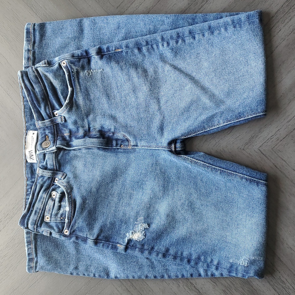 Zara Sculpting High Waist Ankle Jeans